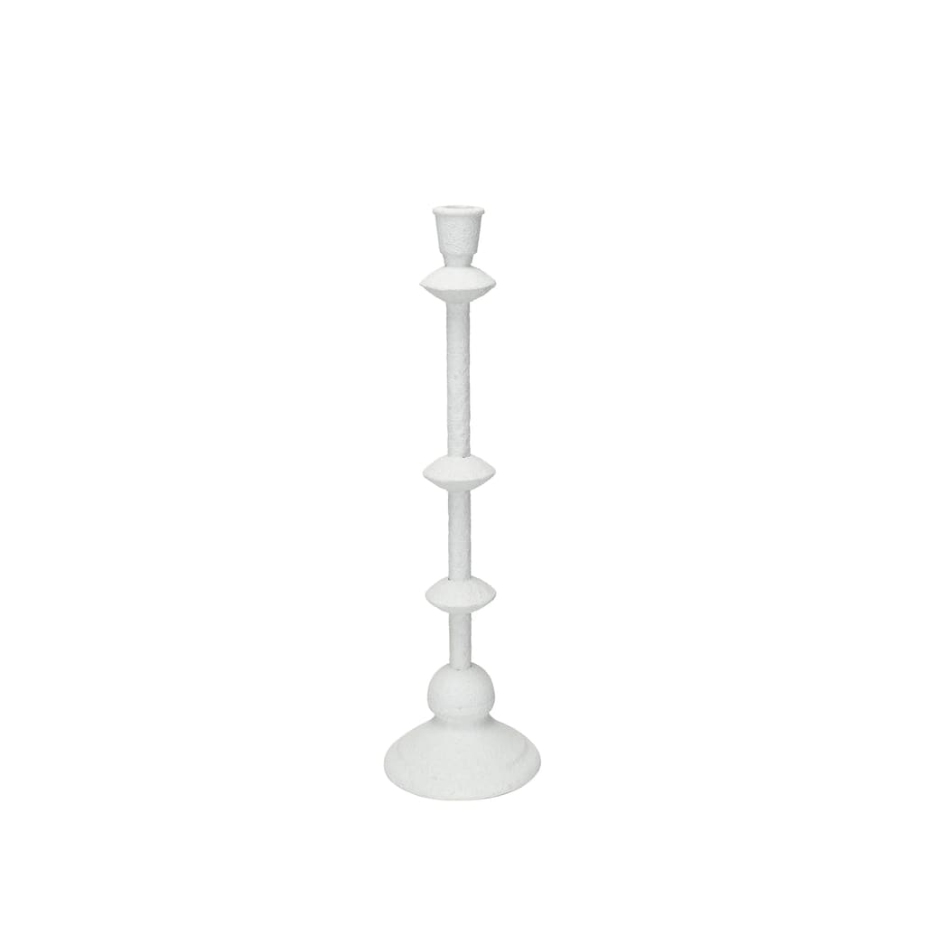 Metal Taper Candle Holder in Sand Finish