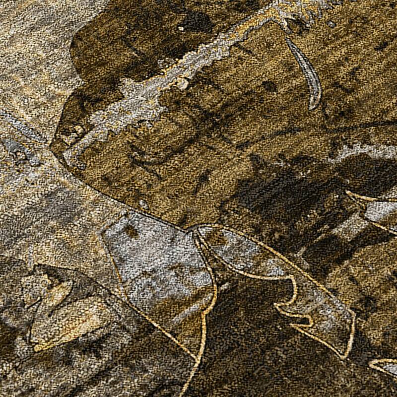 Rane Modern Art-Inspired Weather Resistant Timeless Fusion Runner Outdoor Rug