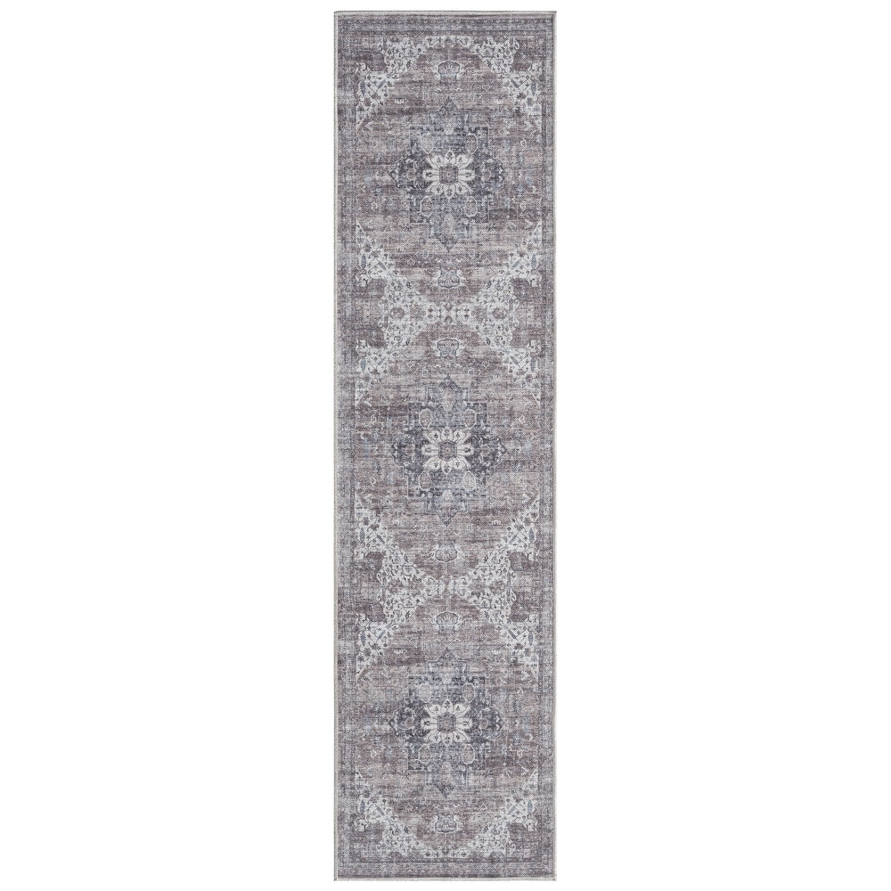 Everwash Callaghan Esther Bohemian Medallion Machine Washable Area Rug