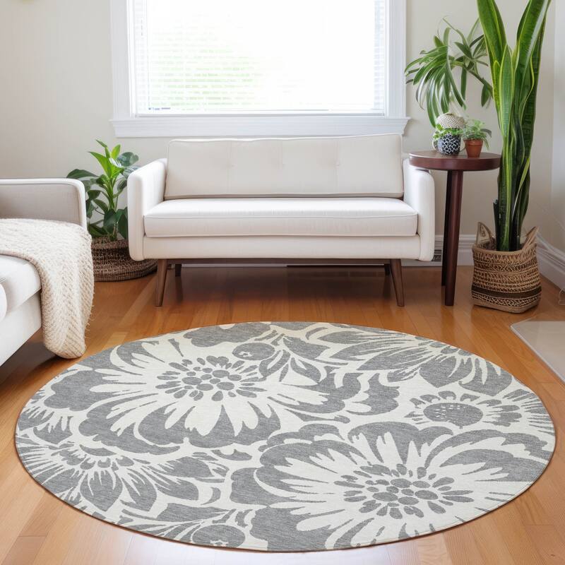 Cari Botanic Elegance Weather Resistant Timeless Fusion Outdoor Rug