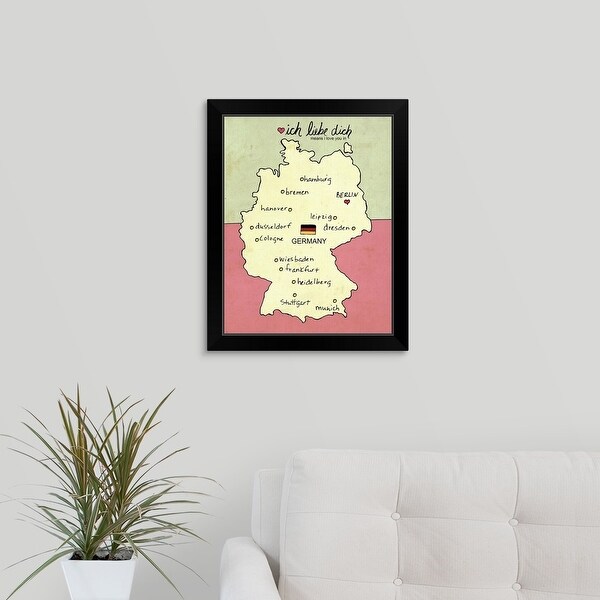 "Germany" Black Framed Print