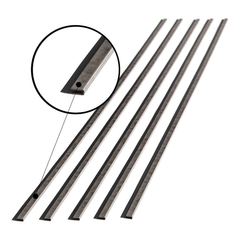 FASÄDE 47 in. Decorative Vinyl J Trim in Galvanized Steel (5 Pack) - 5 Pack