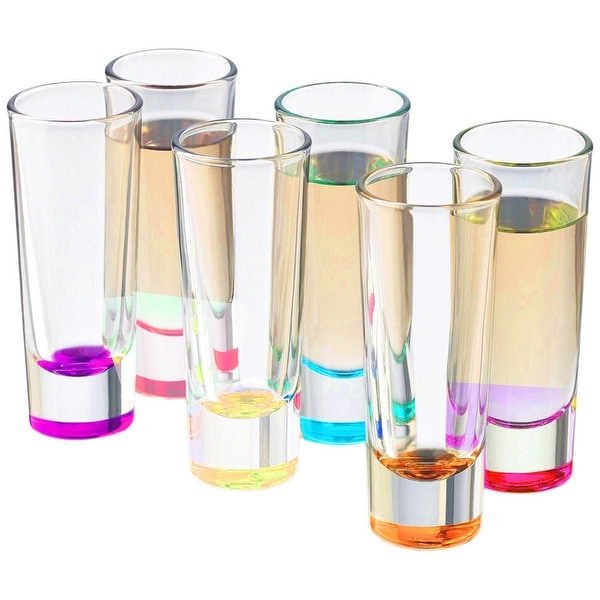 Palais Glassware Heavy Base Shot Glass Set (Set of 6) 2 Oz. (Bottom Colored). Opens flyout.