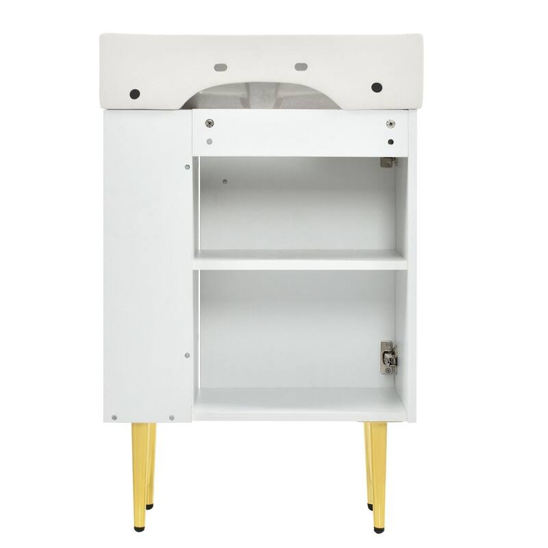 21.6" Bathroom Vanity with soft-close doors, (Sink not included)