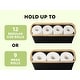 preview thumbnail 6 of 30, Toilet Paper Storage Basket with Bamboo Lid for Up to 9 Mega Rolls - 17.5"L x 6"W x 13.75"H