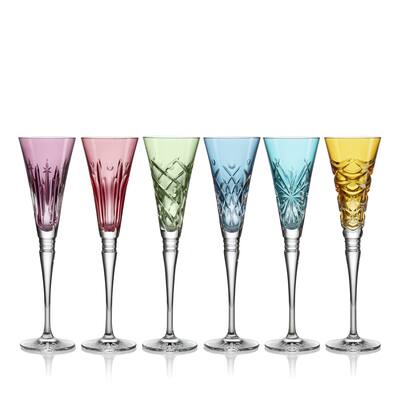Waterford Winter Wonders Flute Coloured Set of 6 (Mixed colours/patterns year 1-6)