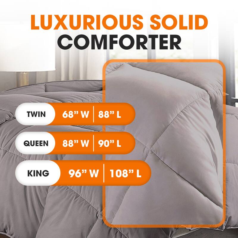 Cheer Collection All Season Down Alternative Hypoallergenic Comforter