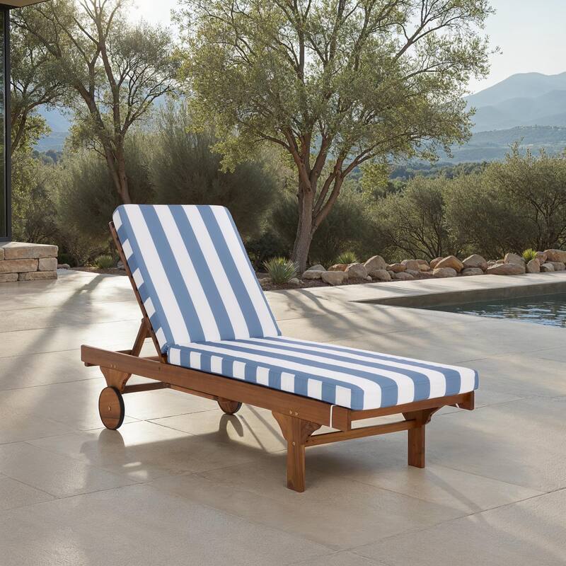 SAFAVIEH Iyanna Lounge Chair - 25 In. W x 80 In. D x 17-42 In. H - 25"W x 80"D x 17-42"H