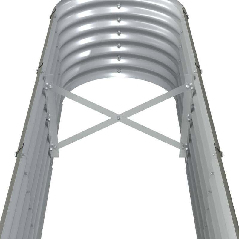vidaXL Garden Raised Bed Patio Outdoor Raised Planter Box Powder-coated Steel