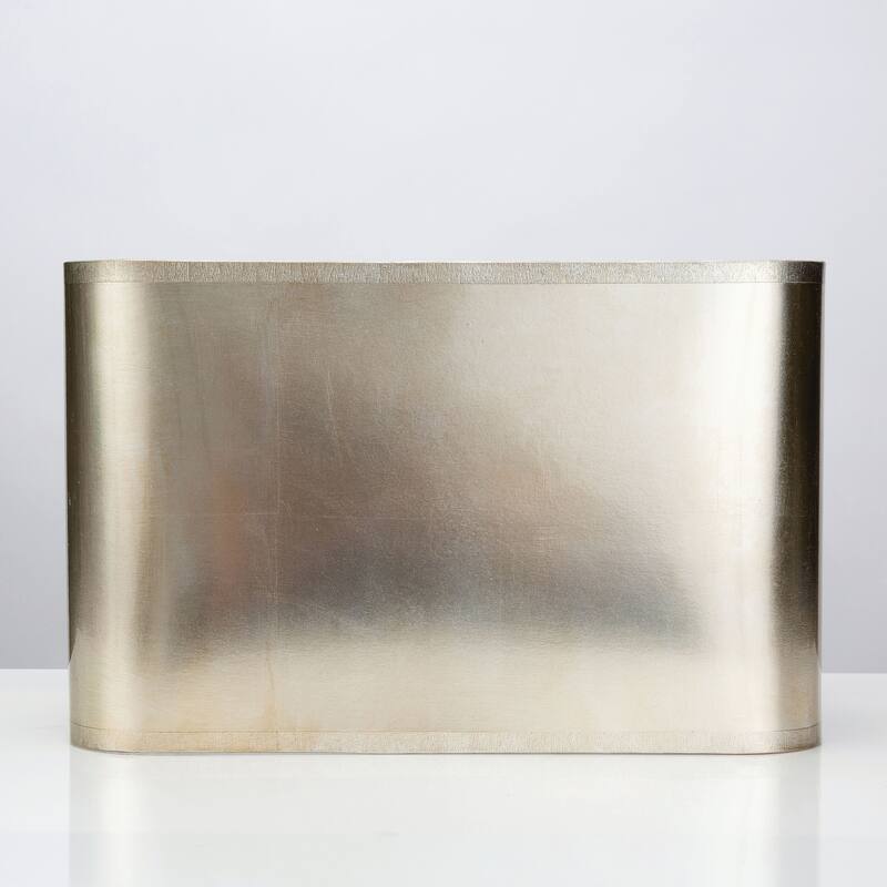 Foil Acrylic Paper Rectangular Lamp Shade - Silver