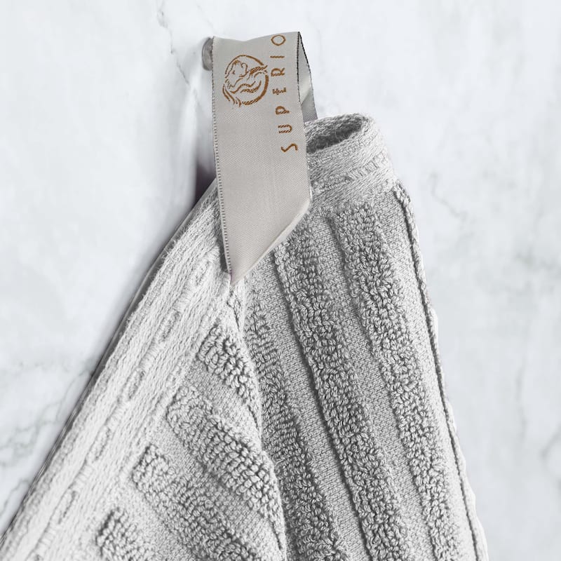 Superior Soho Ribbed Cotton 6-Piece Assorted Towel Set