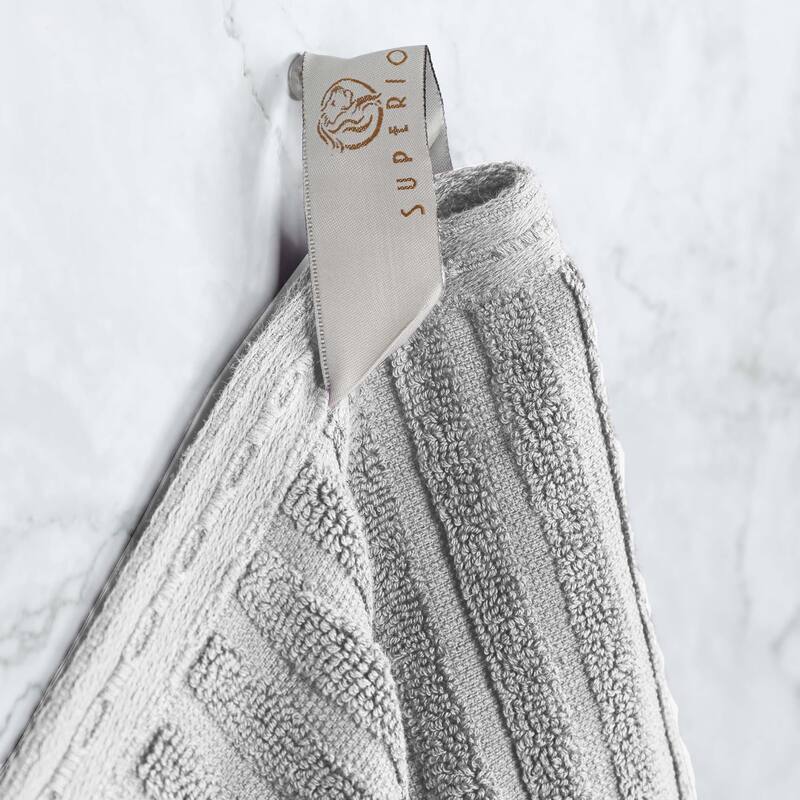 Superior Ribbed Cotton Absorbent Heavyweight Bath Towel Set