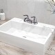 preview thumbnail 1 of 4, Lavatory Double-handle Conterset Bathroon Faucet Silver