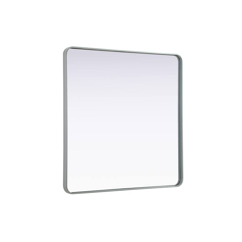 Elegant Lighting MR8A4242 Remy 42" Square Flat Medium Density - Silver