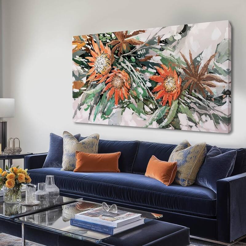 Green Pictures Wall Decor Plants Painting - 24 x 48