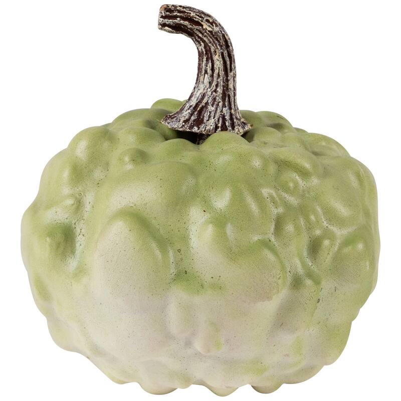 Textured Pumpkin Fall Harvest Decoration - 5.5" - Green
