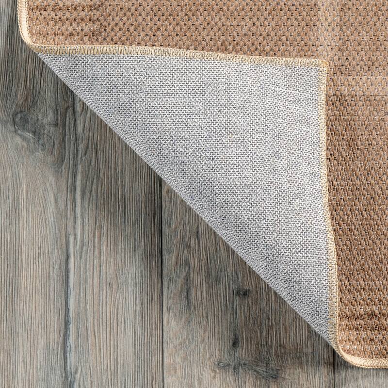 Nuloom Madie SuperiorWash Transitional Bordered Easy-Jute Machine Washable Area Rug