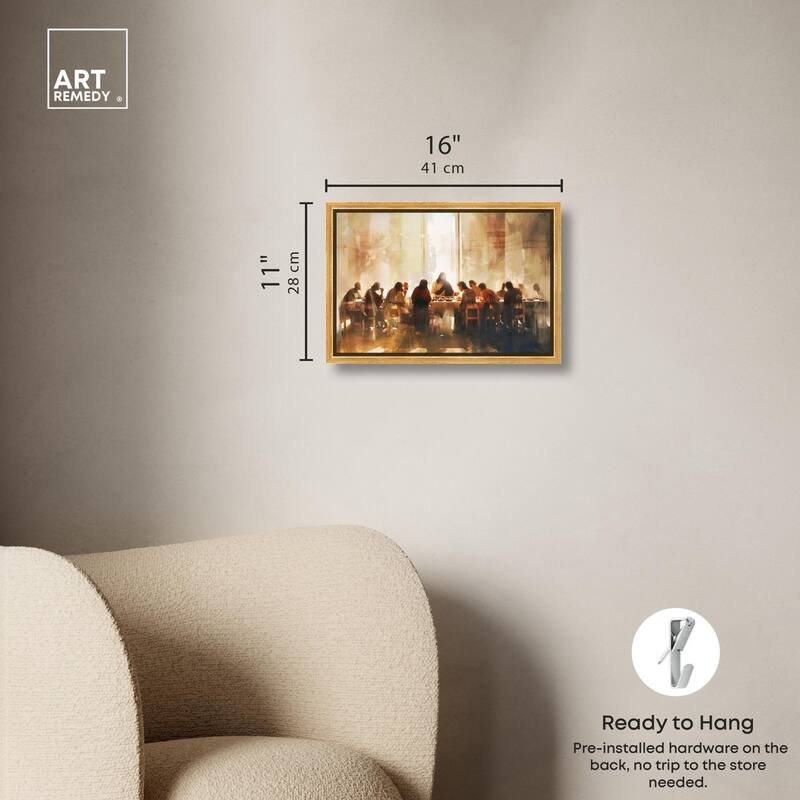Supper in His Light Canvas by Art Remedy