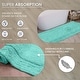 preview thumbnail 56 of 189, Home Weavers Waterford Collection Cotton Toilet Lid Rug | Elastic Fit | Fit Most Standard Toilet Lid | 18"x18"
