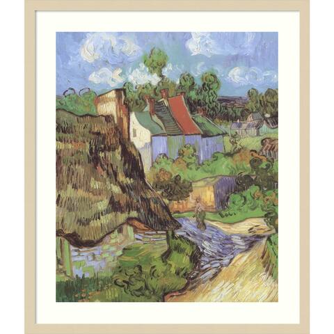 House at Auvers 1890 by Vincent van Gogh 25-inch x 29-inch Framed Wall Art Print