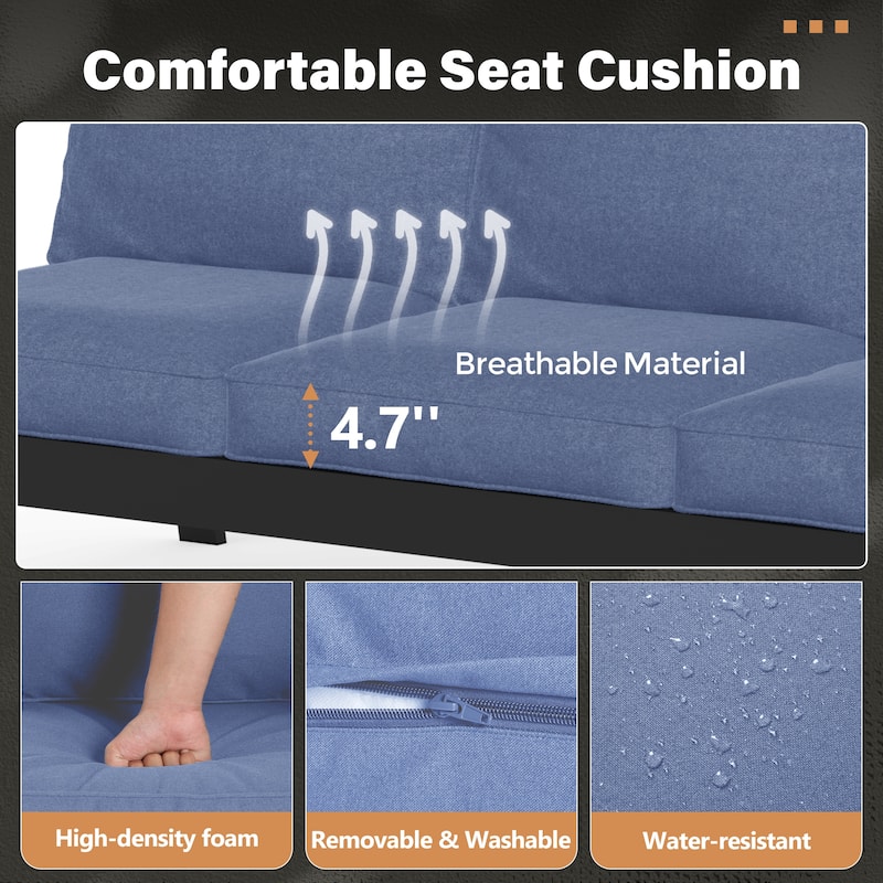 Aluminum 4-Piece Outdoor Sofa Seating Group With Cushions