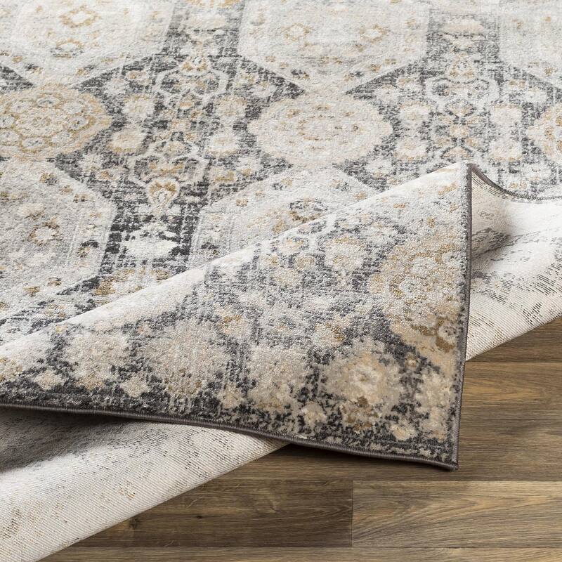Livabliss Indigo Arts & Crafts Medallion Area Rug