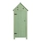 preview thumbnail 8 of 25, Single Door Wooden Garden Storage Shed Green