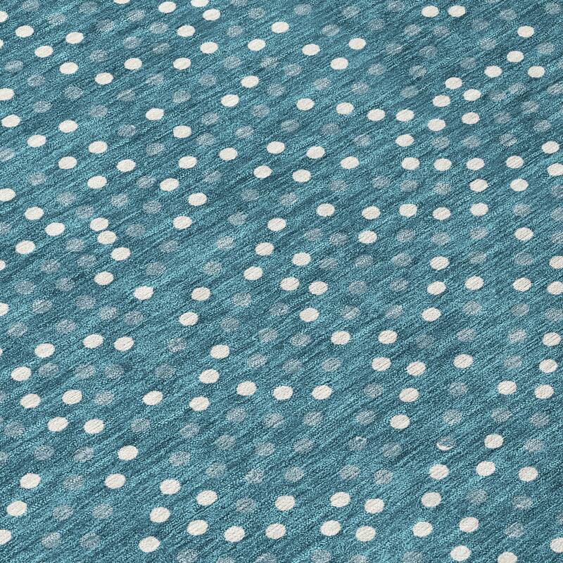 Machine Washable Indoor/ Outdoor Modern Dotty Chantille Rug