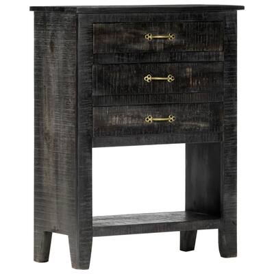 Side Cabinet 23.6"x11.8"x31.4" Solid Mango Wood