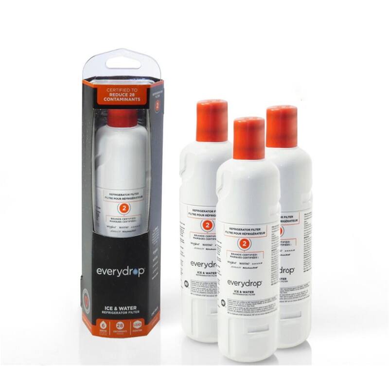 3 PACK EDR2RXD1 W10413645A Ice and Water Refrigerator Filter 2 Replace