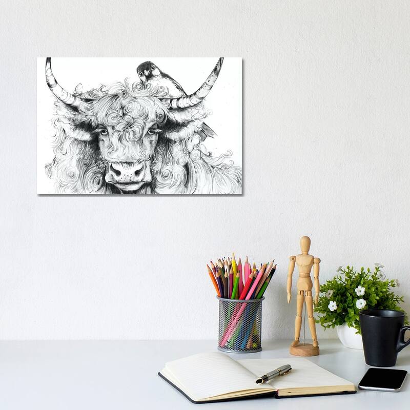 iCanvas "Fergus Braced Himself For Another Spring" by Maggie Vandewalle Canvas Print - 8x12x0.75