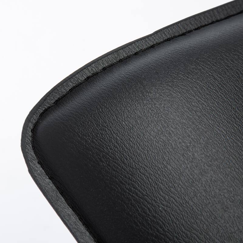 Faux Leather Upholstered Adjustable Barstools Airlift Counter Bar Pub Height Stools Set of 2