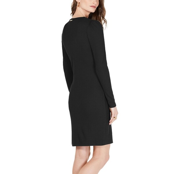 michael kors lace up sweater dress