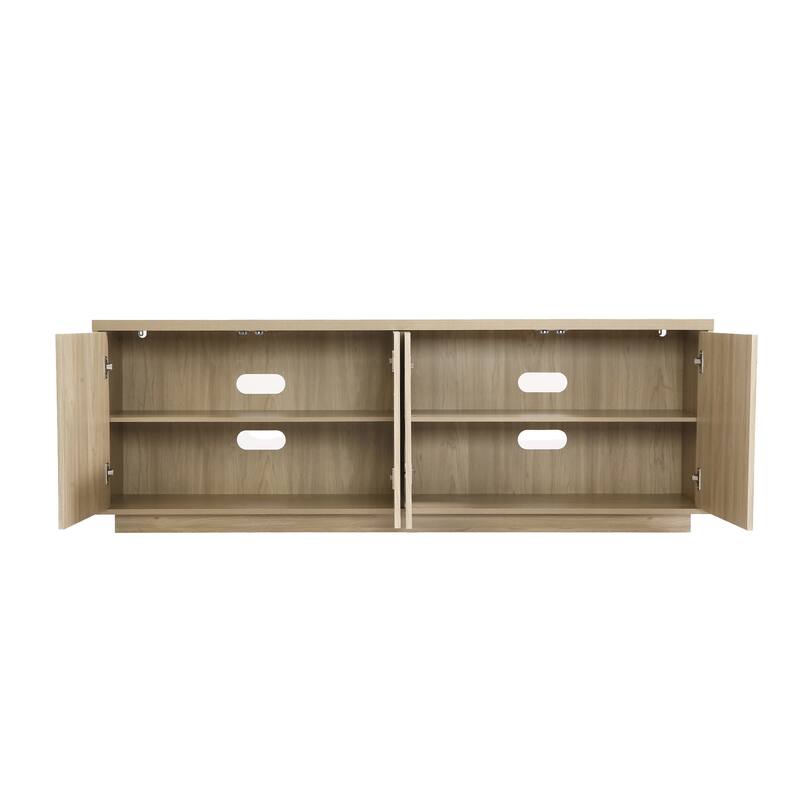 Wave Textured Modern Sideboard Cabinet