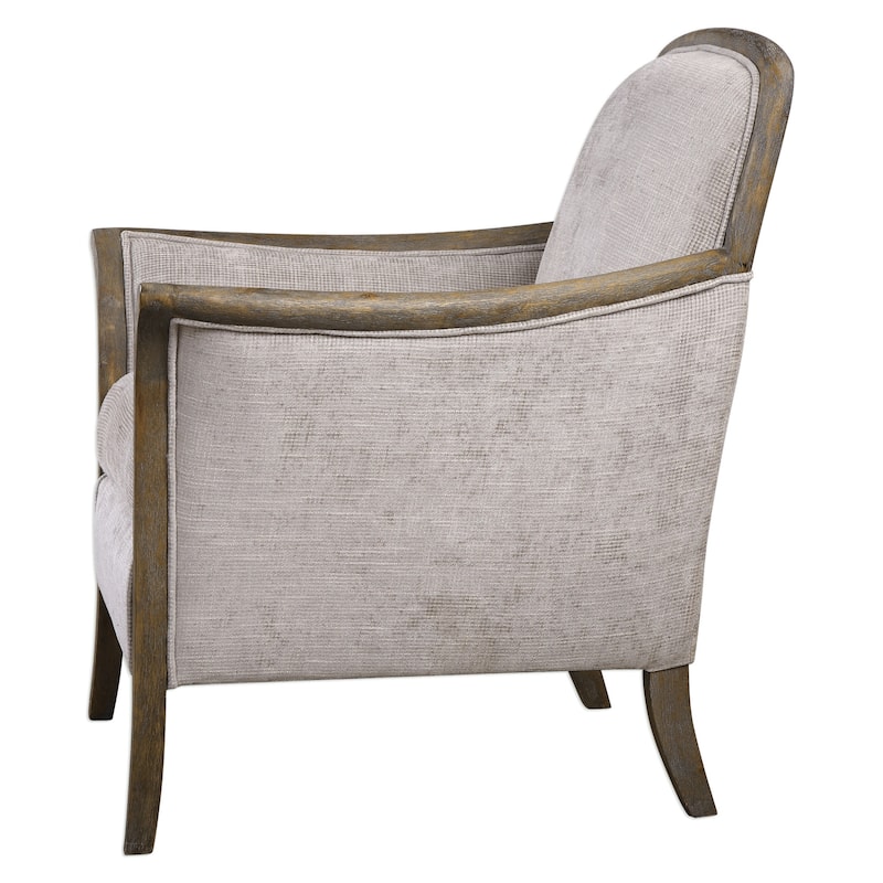 Uttermost Brittoney 32 Inch Tall Wood Framed Arm Chair with Fabric