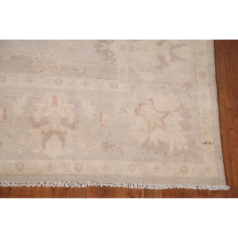 Traditional Kazak Area Rug Hand-Knotted Floral Wool Carpet - 8'9" x 9'8"