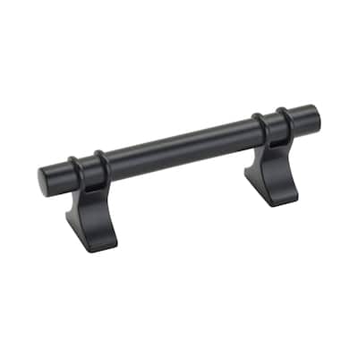 Davenport 3 in (76 mm) Center-to-Center Matte Black Cabinet Pull