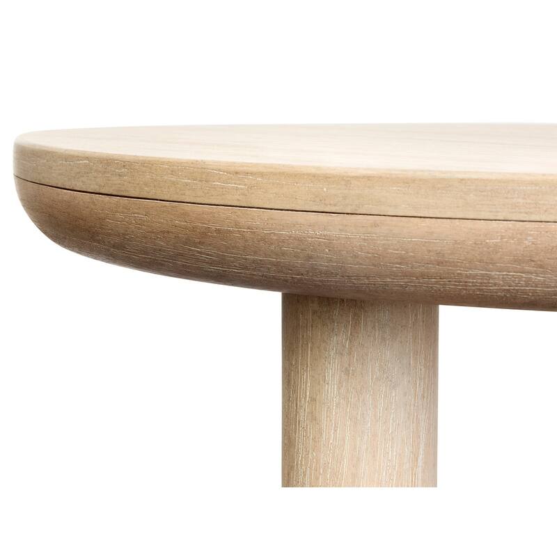Salt Life Home Sunset Cove Sanibel Brown Round End Table - 28''W x 28''D x 26''H