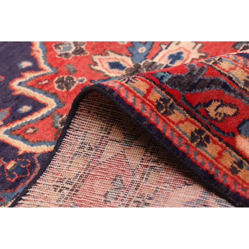 ECARPETGALLERY Hand-knotted Andelz Navy Wool Rug - 4'2 x 6'10