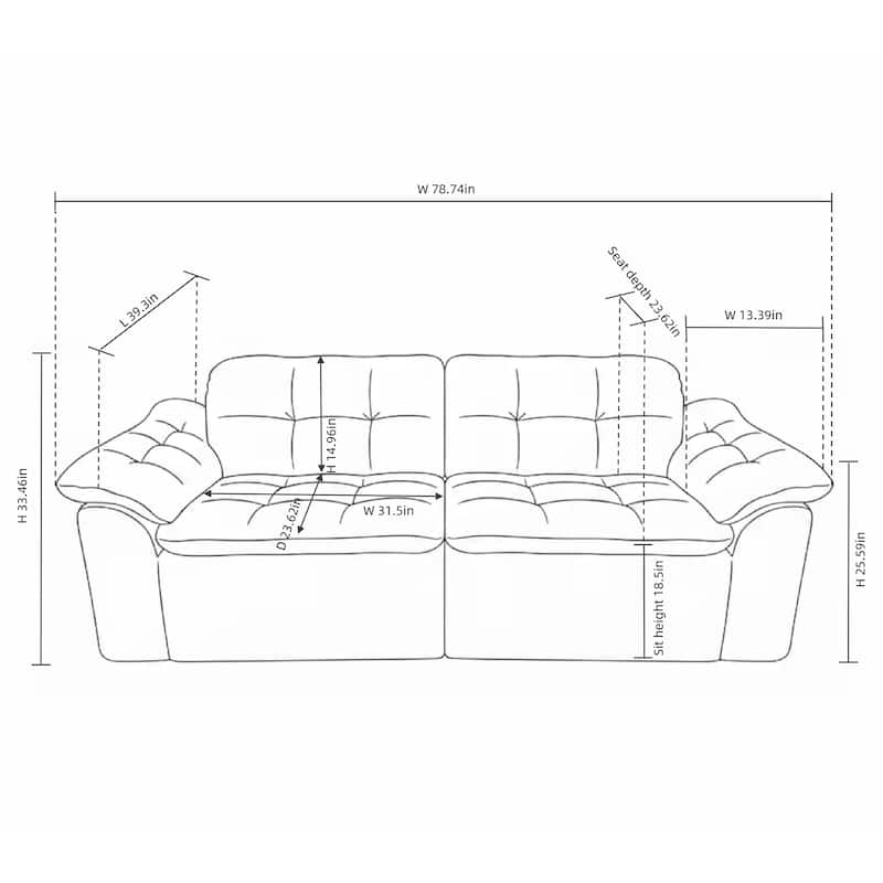 Modular Convertible Cushioned Sleeper Sofa Set