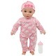 preview thumbnail 1 of 3, Little Darlings: 14" Kiss N Tickles Baby Doll - Pink, White, Swan