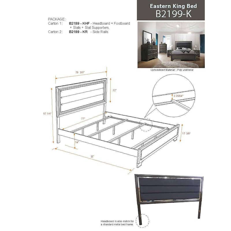 King size wooden beds