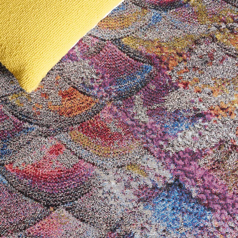 SAFAVIEH Barbados Germana Modern Waterproof Patio Backyard Rug