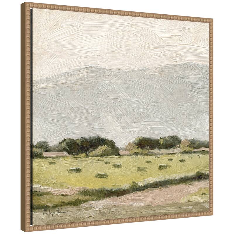 Kate and Laurel Petit Views No 11 by Mackenzie Nelson Framed Canvas Wall Art Print - 22 x 22