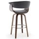preview thumbnail 66 of 186, 26"/29" Faux Leather Swivel Bar Stools, Wood Counter Stool