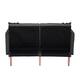 LUXMOD Futon Sleeper Sofa With 2 Pillows Fabric
