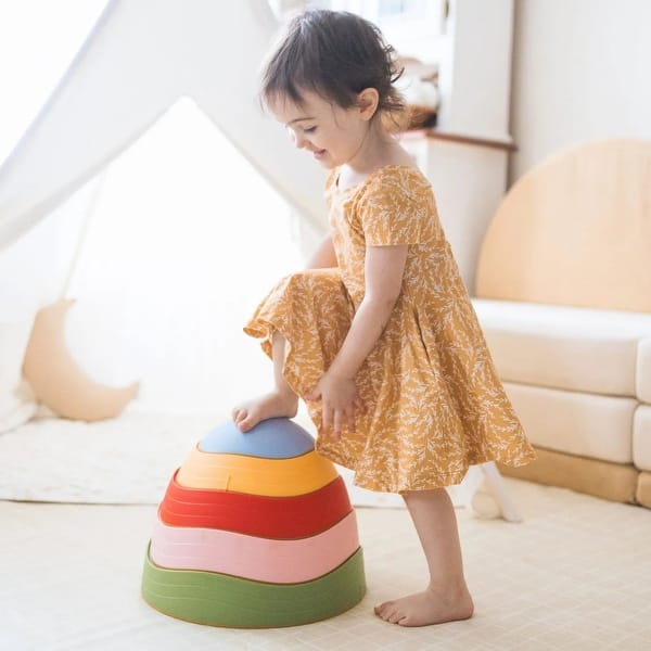 slide 2 of 7, Tiny Land® Stepping Stones - Vintage Color Multi