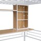 preview thumbnail 9 of 41, Metal Loft Bed with Desk, Shelf and Ladder for Kids, Boys and Girls, Bedroom