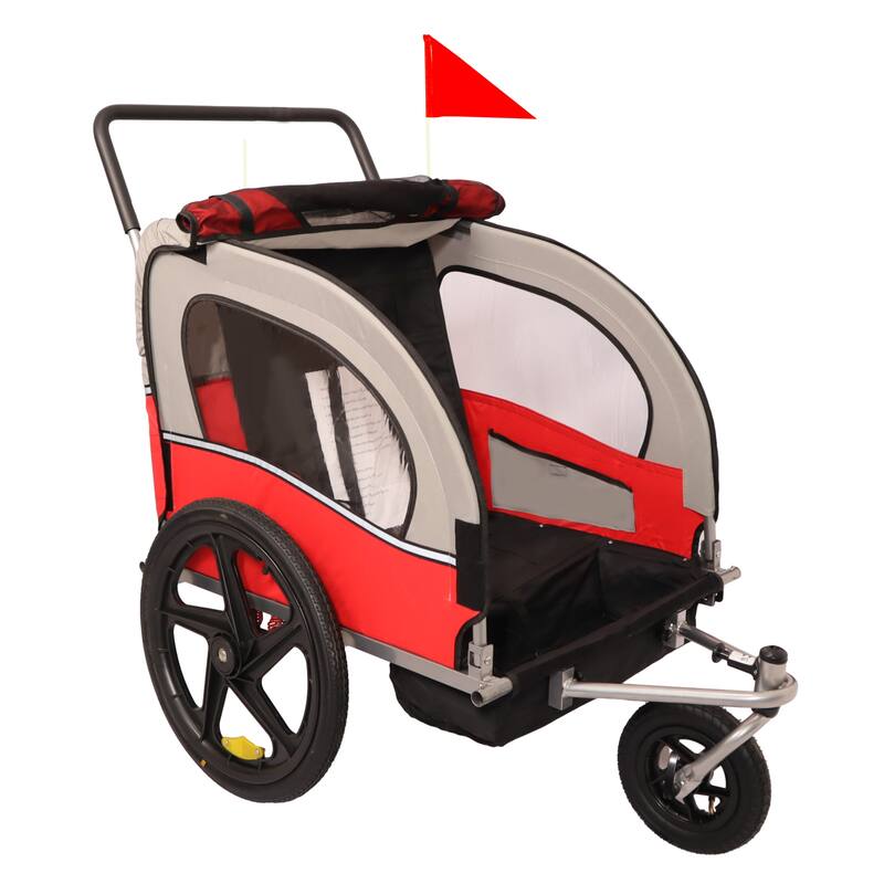 2in1 2Seat Bicycle Trailer Jogger Stroller Bed Bath & Beyond 40284225