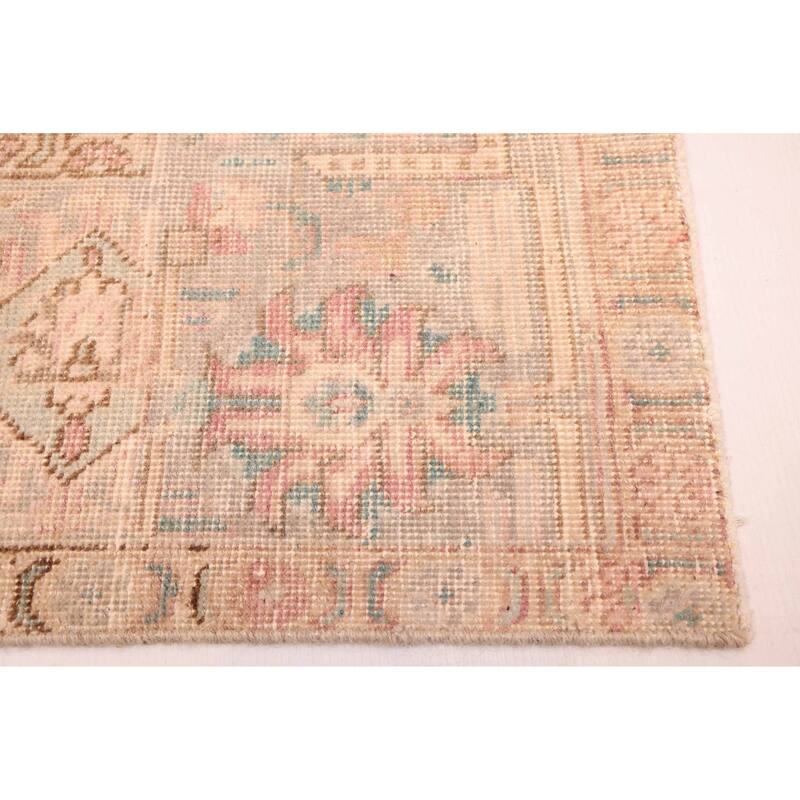 ECARPETGALLERY Hand-knotted Antalya Vintage Pink Wool Rug - 9'9 x 12'5